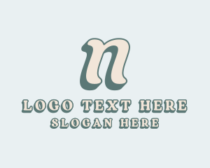 Stylist Salon Boutique Letter N logo