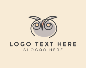 Cute Owl Bird  logo