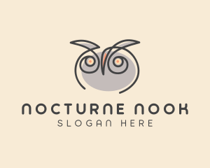 Cute Owl Bird  logo design