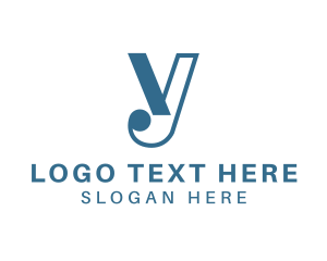 Corporate Minimalist Letter Y logo