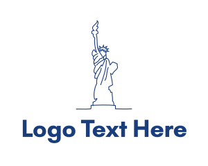 USA Statue of Liberty logo design