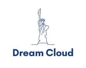 USA Statue of Liberty logo design