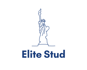 USA Statue of Liberty logo design