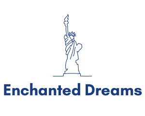 USA Statue of Liberty logo design