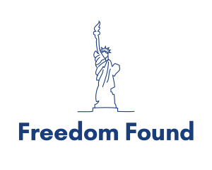 USA Statue of Liberty logo design