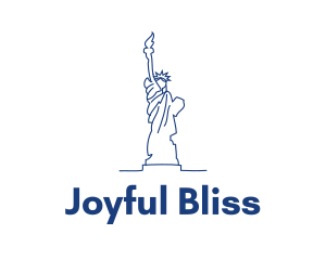 USA Statue of Liberty logo design