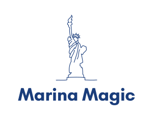 USA Statue of Liberty logo design