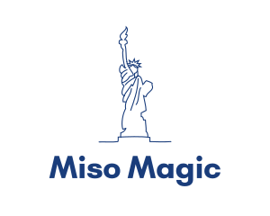 USA Statue of Liberty logo design