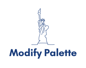 USA Statue of Liberty logo design