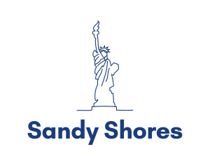 USA Statue of Liberty logo design