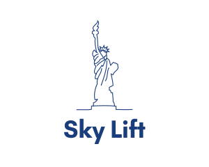 USA Statue of Liberty logo design