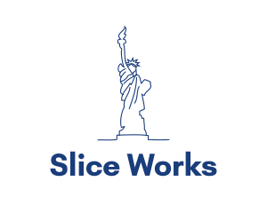 USA Statue of Liberty logo design