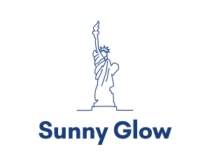 USA Statue of Liberty logo design