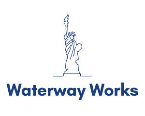 USA Statue of Liberty logo design