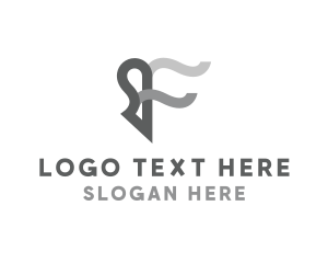 Curve - Creative Advertising Wave Letter F logo design