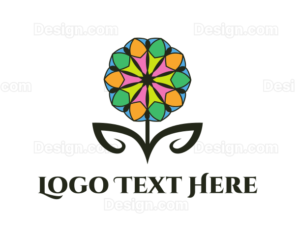 Colorful Spa Flower Logo