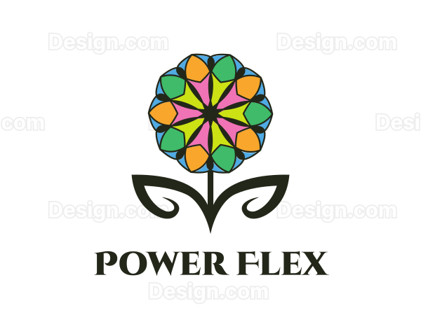 Colorful Spa Flower Logo