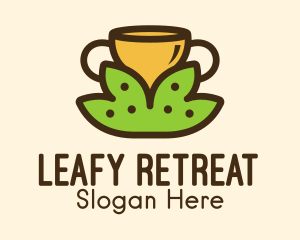 Tea Leaves Cup  logo design