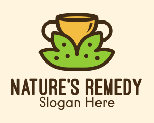 Tea Leaves Cup  logo design