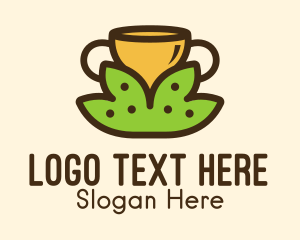 Herbs - Tea Leaves Cup logo design