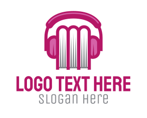 Pink Book Headphones logo