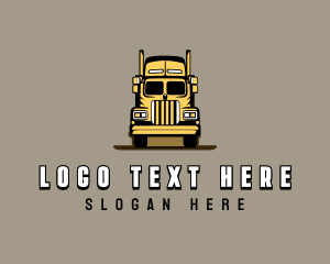 Automotive Haulage Trailer Truck logo