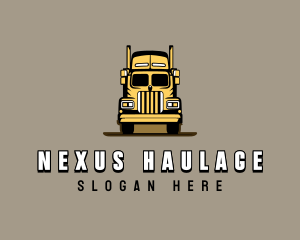 Automotive Haulage Trailer Truck logo design