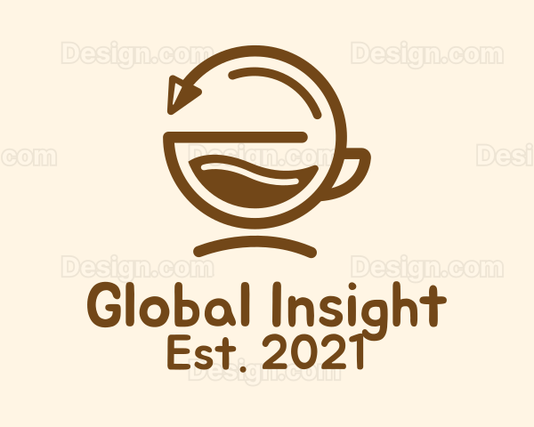 Brown Coffee Cycle Logo