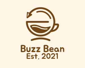 Brown Coffee Cycle logo design