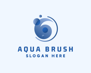 Water Aqua Splash logo design