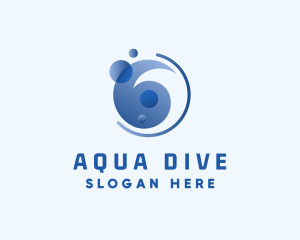 Water Aqua Splash logo design