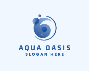 Water Aqua Splash logo design