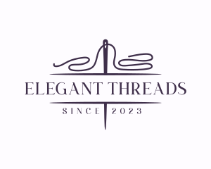 Knit Sewing Thread logo design