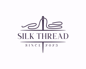 Knit Sewing Thread logo design