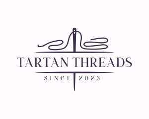 Knit Sewing Thread logo design