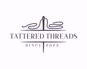 Knit Sewing Thread logo design