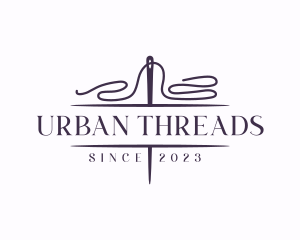 Knit Sewing Thread logo design