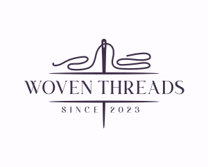 Knit Sewing Thread logo design