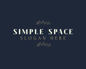 Minimalist Simple Floral Business logo design