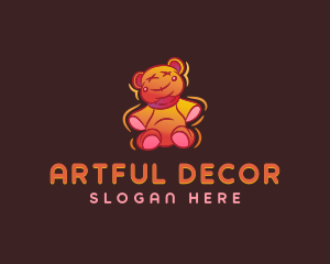 Graffiti Teddy Bear logo design