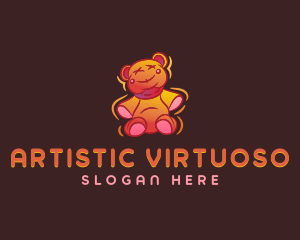 Graffiti Teddy Bear logo design