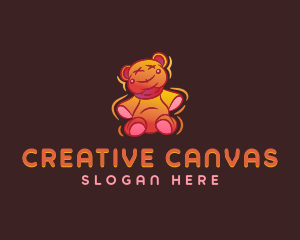 Graffiti Teddy Bear logo design