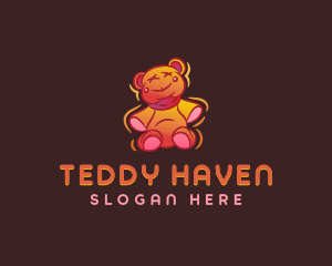 Graffiti Teddy Bear logo design