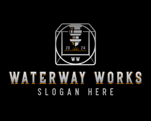 Metalworks Laser Manufacturing logo design