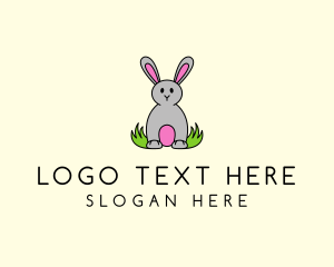 Cute Easter Bunny logo