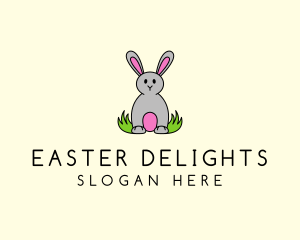 Cute Easter Bunny logo