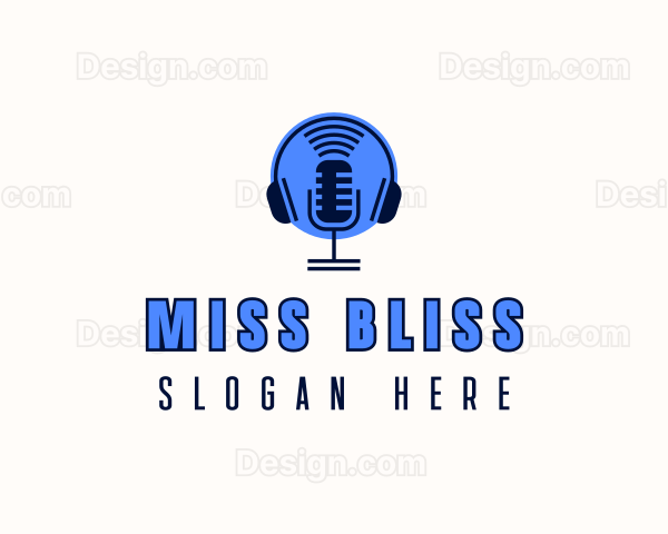 Recording Studio Microphone Logo