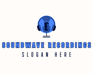 Recording Studio Microphone logo design