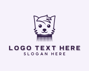 Dog Pet Comb logo