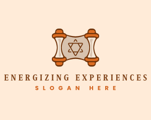 Torah Jewish Scroll logo